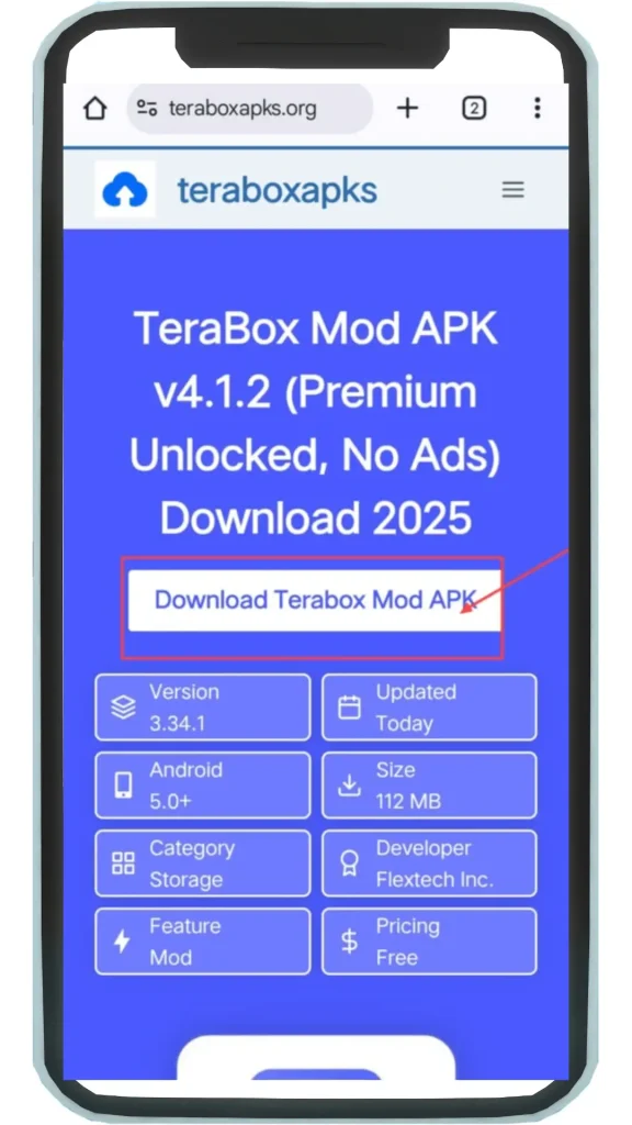 Click on download button