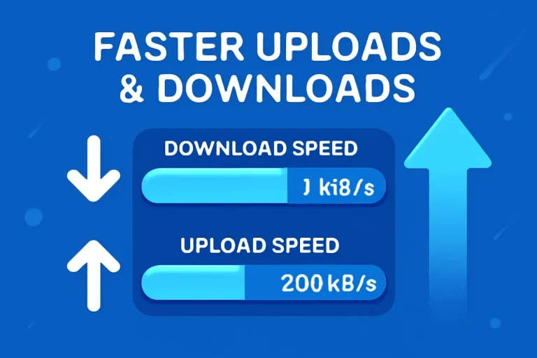 Faster Uploads & Downloads