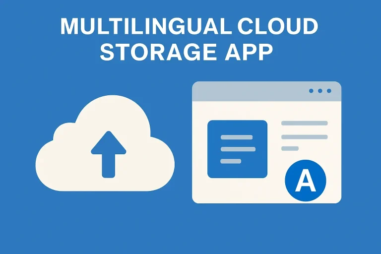 Multilingual Cloud Storage App