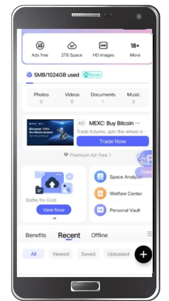 Use the terabox App